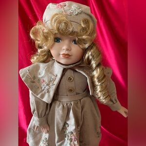 Beautiful Porcelain Doll with stand